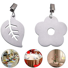 8 pezzi in acciaio inox tovaglia Pesi clip morsetti festa picnic giardino