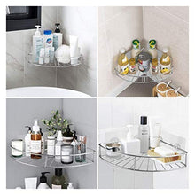 Mensola doccia Doccia angolare Caddy, Scaffale doccia a parete con adesivo, Sus304 Scaffale per il bagno in acciaio inox Nessuna perforazione, organizzatore di stoccaggio per servizi igienici, cucina
