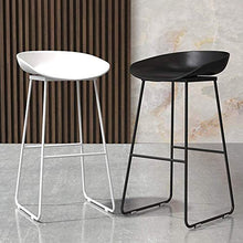 Ferro battuto Bar Stool contatore sedia di metallo industriale Bar Stool Sgabello Alto con il piede e il piede Area di servizio, Hip sedile in plastica, in grado di utilizzare bar ristorante interno e