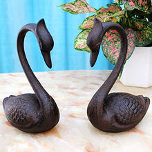 Generic Brands Giardino di casa Creativo Cigno in Ferro Display Camera da Letto Soggiorno Mobile TV Decorazione Armadietto del Vino Decorazione Artigianato, 2PCS-15 * 8.5 * 20cm