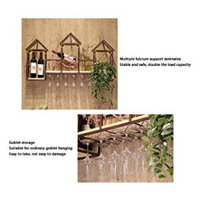 NYKK Portabottiglie da Tavolo Cremagliera del Vino di Legno fissata al Muro Ristorante del Vino Creativo Portabottiglie e armadietti da Cucina