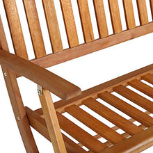 Deuba Panchina Pieghevole da Giardino in Legno di Eucalipto Certificato FSC® Panca 2 Posti Terrazza Esterno