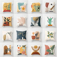 XSDF 2PCS Astratto Stampato Federa Federa Federa Copridivano Decorazione della Casa Adatto per Divano Letto 17,7 Pollici (45x45CM,A)