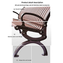 Panchina da Giardino Parco Panca per Tempo Libero Esterno, Panchina Patio Intemperie con Telaio Ghisa e Plastica PVC, Panca Decorativa per Prato con Schienale Braccioli per Veranda, Panca 2-3 Posti