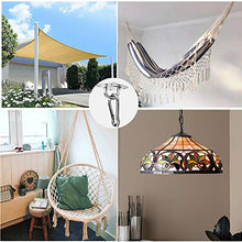 shirylzee Kit di Fissaggio per Vela Parasole, 44 Pezzi Kit di Fissaggio per Tende a Vela, Acciaio Inossidabile Kit di Fissaggio e Installazione per Triangolo e Rettangolo Parasole per Patio Lawn