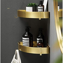 Y-longhair - Mensola angolare da parete per bagno, con leva singola, in acciaio spazzolato, per bagno, in alluminio, con fissaggio a parete, in alluminio spazzolato, a forma di corne spazzolato