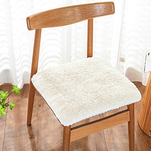 XHNXHN Cuscini per sedie da Pranzo Corti in Peluche, Cuscini per sedili Antiscivolo per Esterni per Interni Cuscini per sedie da Cucina Quadrati Traspiranti Cuscini per sedili Decorativi per uffici