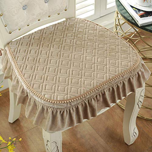 XHNXHN Cuscini per sedie da Pranzo Spessi Europei, Cuscini per sedili Corti in Peluche Cuscini per sedili per Esterni Antiscivolo per Interni Decorazioni per la casa Cuscini per sedie Lavabili con