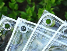 GGYMEI Telo Impermeabile Esterno, Telone Impermeabile Trasparente Perforato Compresse di Plastica Trasparente Antietà Molto Adatto for Giardino, Tettoia, Copertura Balcone