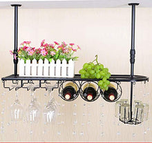 WLABCD Cremagliera Del Vino Home Red Holder Restaurant S, Bar Europeo Bar Vino Glass Rack Appeso Ornamenti Modern Minimalist Rack Appeso Rosso Vino Glass Shelf,100X25Cm,C.