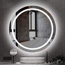 Specchio, Specchio da Bagno retroilluminato con Luce LED, Specchio cosmetico Illuminato, Rotondo, Camera da Letto/Soggiorno