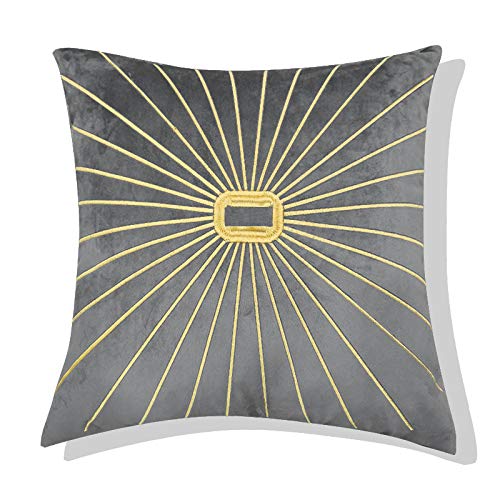 UG1 Cuscini all'aperto per mobili da Giardino, Cuscini in Stile Europeo, all'aperto Decorativo Copricuscino per Divano Letto Auto con Cuscino, Dimensione: 50 * 50,Grigio