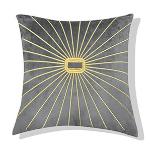 UG1 Cuscini all'aperto per mobili da Giardino, Cuscini in Stile Europeo, all'aperto Decorativo Copricuscino per Divano Letto Auto con Cuscino, Dimensione: 50 * 50,Grigio