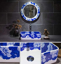 CERARCS Lavabo Lavabo de Mano Pura Pintura del lavabo del baño Lavabo de la encimera Cerámica en Forma contemporánea Tazón de Fuente formado Superior