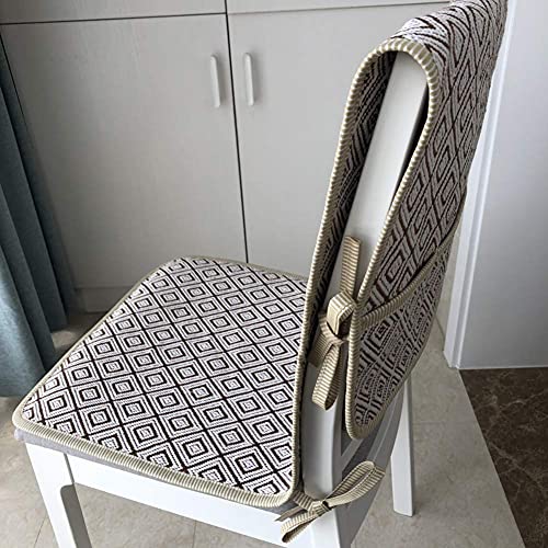 XHNXHN Set di Cuscini per sedili Lunghi e Profondi, griglia Cuscini per sedie Monopezzo Cuscini per sedie per Tavolo da Pranzo congiunti Cuscini per sedie per Interni per Esterni Decorazioni per la
