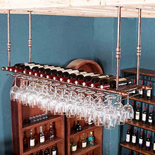 FYHH-JZHY Wine Bar Stile Semplice Ferro da Appendere Bicchiere da Vino Rack Decorazione A Soffitto Scaffale Bar Storage (Dimensioni: 80 * 30Cm), 100 * 30Cm, 100 * 30Cm
