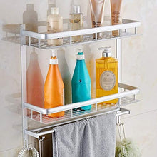 AINIYF Bagno Bagno Doccia Mensola Organizzatore Parete di Alluminio dello Spazio Punch Colla Libera Torre Gancio Fence Agganciare (Dimensione: 60x135x205mm)