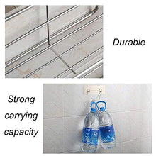 WMYATING Salvaspazio, sicuro, comodo e bello scaffale da bagno, organizer da cucina con supporto in acciaio inox per il bagno quotidiano