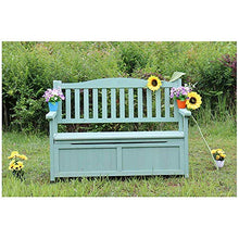 panchine per il tempo libero in legno anticorrosivo per uso domestico, panchine per patio con armadietti sul balcone, panchine per veranda con schienale e braccioli, per cortili, giardini, balconi