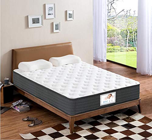 Materasso 160x200CM Matrimoniale | Altezza 26 cm | Ortopedico Medio Rigido | Sistema di Alleviamento dei Punti di Pressione | Anallergico, Antibatterico e Antiacaro | Traspirante | Memory Foam