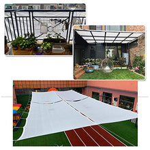 Bianca Rete Ombreggiante Telo di Protezione,Resistente ai Raggi UV,Sunshade per Balcone Terrazzo Piscina Giardino Copertura,2x6m 3x6m 4x4m 5x8m 6x6m 6x9m 7x8m 10x12m