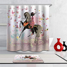 LIYAN Combinazione Bagno. Immagini Chiare E Colori Vivaci Rendono Il Tuo Bagno Pieno di Vita. Accessori da Bagno. Ragazza A Cavallo.