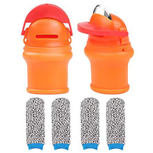 Desire Sky - Taglierina per pollice in silicone con 4 pezzi, in nylon, resistente al taglio, per giardinaggio e raccolta di frutta e verdura, 2 pezzi