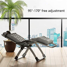 HaoLi Sedie da Giardino, Sdraio Lounge Chaise Oversize Zero Gravity Chair, Pieghevole Giardino Patio Spiaggia con Cuscino in Rattan, capacità di carico di 440 libbre, Lettino Prendisole