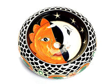 Artemisa, lavabo rotondo messicano, 40 cm, in ceramica Talavera in Messico, motivo decorativo colorato, ideale per il bagno con piastrelle effetto legno, piastrelle di cemento, mobili rustici