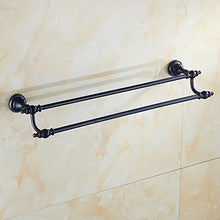 Weare Home - Portasciugamani in Ottone Anticato, Effetto Bronzo, Montaggio a Parete, con Fori in Stile retrò, Lunghezza 62 cm
