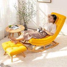Sedia a dondolo Sedia a sdraio patio giardino Vacanze Lettino prendisole Sedia relax Sedia relax Sedia da lettura per il tempo libero Sedia divano Sedia reclinabile per donna incinta Sedia a riposo