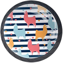 Striscia blu navy cuore alpaca arancione blu corallo Pomelli per Porta Set di 4 Pomelli per Mobili Manopole per Cassetti Cucina Armadio Vetro
