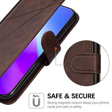 Cover Samsung Galaxy J6 Plus 2018 in Vera Pelle Portafoglio Custodia con[Slot per Schede][Funzione di Supporto],JAWSEU TPU Antiurto Ultra Sottile a Libro Flip Cover per Galaxy J6 Plus 2018(Marrone)