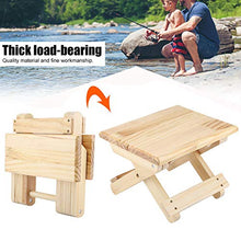 HYM Pieghevole in Legno Massello Piccola Banco Quadrato Banco da Banco Ergonomico Design Fine