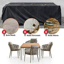 UKEER Copertura per Mobili da Giardino, Copertura Tavolo Esterno Copertura Tavolo Giardino Rettangolari Impermeabile Telo Coperture per Tavolo Oxford (125 x 125 x 74cm)