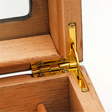 WLMGWRXB Humidor da Tavolo Scatola per sigari per sigari, con igrometro e umidificatore per 20-35 sigari