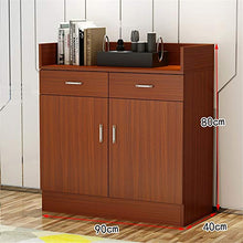 AWYJ Credenza Governo di immagazzinaggio Credenza Pranzo a Buffet Armadio Server Armadio Standing Bagagli Petto Tavolo Console (Color : Brown, Size : 90x40x80cm)