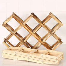 HWG Porta Bottiglie di Vino Lechnical Portavini Legno Portabottiglie di Vino, per Cucina Domestica, Espositore per Bottiglie di Vino, Bancone Bar,B-3