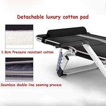 Zero Gravity Garden Sun Lounge Lounger Chair Patio reclinabile Sedia a Sdraio Pieghevole Pieghevole Testoline Letto Testoline reclinabile con Cuscino