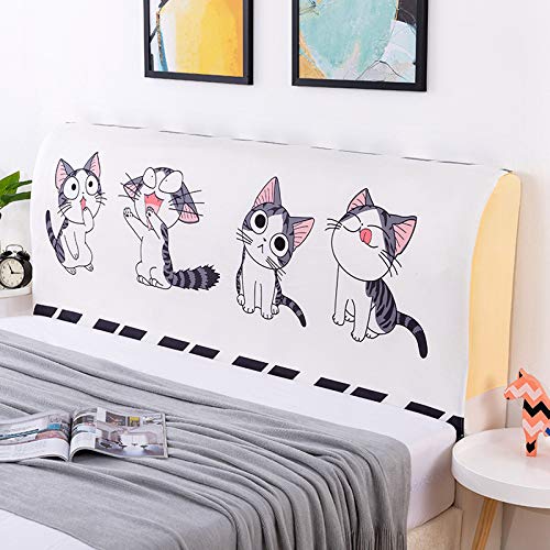 Copri Testata Letto Matrimoniale Elastica, Fodera Elastica Protezione Peluche Testata Addensare Elastico All-inclusive Coperchio Europeo Soft Cover Lavabile,Color8-180 * 75CM