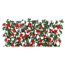 ALEOHALTER - Recinzione artificiale per piante da giardino, con fiori artificiali espandibili, protezione dai raggi UV, per balconi, cortili, finestre