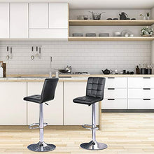 Sgabelli da Bar Cucina in Similpelle Regolabile Girevole con Schienale , Sgabello da Bar/Cucina, Similpelle, Regolabile e Girevole a 360°, Schienale e Poggiapiedi, Struttura in Acciaio Cromato（Grigio）