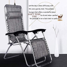 Sywlwxkq Pieghevole reclinabile Zero Gravity Patio Sedia a Sdraio Lettini da Giardino Giardino all'aperto Spiaggia Campeggio Prato Sedia Regolabile Set di 2