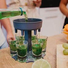 Yannn Dispenser per Bicchieri da Vino per Birra Gioco per bevute per Feste 6 Dispenser per Bicchieri da Vino Bicchiere da Vino, Supporto Bere Giochi Bicchieri per Feste Inizia la Festa, Grigio