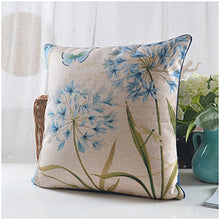 MEILING American Style Garden Cuscino di Cotone e Lino di Spessore Esempi di Fiori e Uccelli con Cuscini Cuscino Modello (Dimensioni : 45cm)