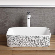 Feixunfan Lavabo Bagno Nordic Semplice in Bianco E Nero A Strisce Armadietto di Vanità Bagno in Ceramica Possono Essere Utilizzati for I Pasti Soggiorno per Il Ristorante Dell'hotel