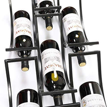 PZW Semplice e Creativo Portabottiglie da Parete Arte in Ferro Portabottiglie Portabottiglie Portabottiglie 7 Bottiglie Bar Decorazione Del Ristorante Famiglia