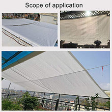Rete Ombreggiante da Giardino per Impieghi Gravosi,Tessuto Ombra per Esterni,Frangivista al 75%,Rete Tessuta,per Patio,Veranda,Pergola O Posto Auto Coperto,Bianco (6x6m)