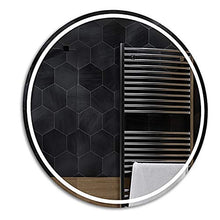 Specchio Rotondo LED Deluxe Controluce LED | 80 cm | London - Accessori aggiuntivi - Orologio a LED/Stazione Meteo | Personalizza Specchio per Bagno