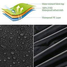 HSGAV Copertura della Sedia a Sdraio Sospesa, Copertura della Sedia Dondolo, Fodera per Sedia Altalena per Esterni Impermeabile, 210D Oxford con Coulisse con Cerniera, Nero,200x230cm(79x91in)